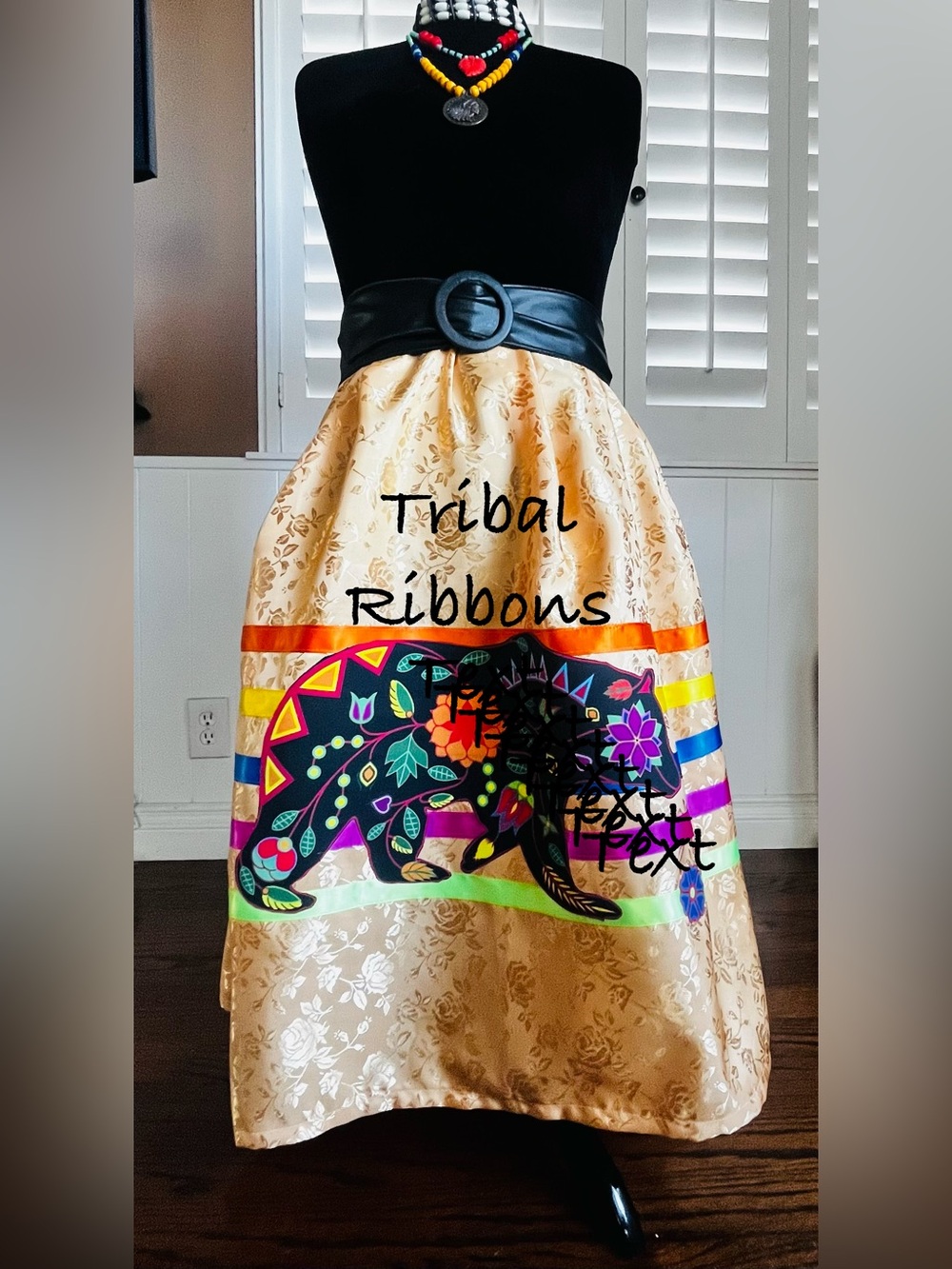 First Nation- Native American Jacquard Ribbon Skirt              Will custom fit